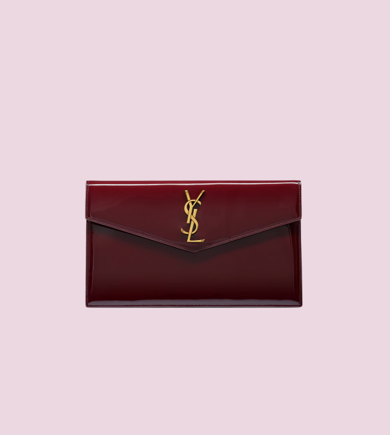 Saint Laurent - Uptown Clutch In Patent Leather